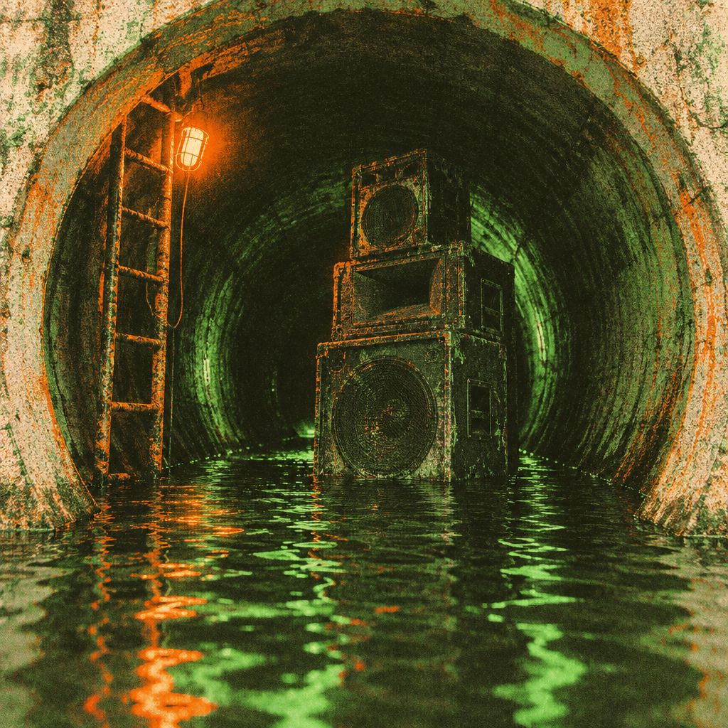 Cover of drain rave in the year 2088 in sydney